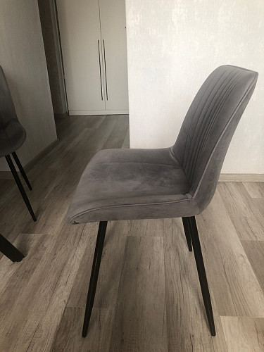 Стул на металлокаркасе Седа К коричневый velvet lux 100 / черный фото покупателя 234