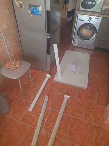 Стол Тринити Лофт 120 25 мм черный матовый / дуб делано темный фото покупателя 131