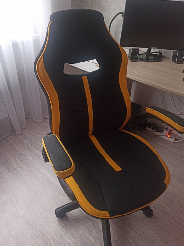 Компьютерное кресло Plast черный / желтый фото покупателя 3