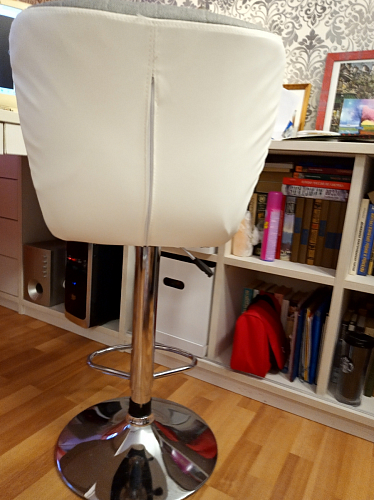 Барный стул Brend серый / белый фото покупателя 3