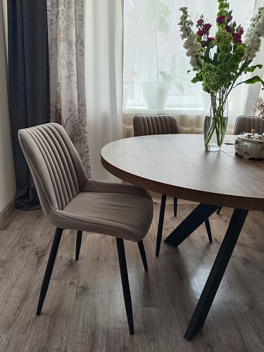 Комплект стульев Вейв 4 шт светло-серый / черный фото покупателя 97