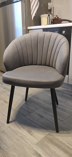 Стул на металлокаркасе Бэнбу velutto 32 / черный фото покупателя 8