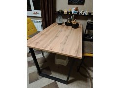 Стол Лота Лофт 140 25 мм юта / белый матовый фото покупателя 495