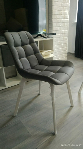 Стул на металлокаркасе Челси К бирюзовый / черный фото покупателя 80