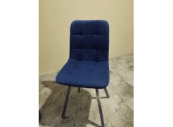 Стул на металлокаркасе Чилли синяя ткань / белый фото покупателя 45