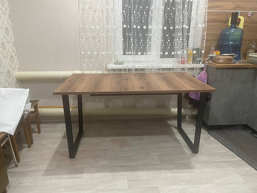 Стол раскладной Лота Лофт 120 25 мм юта / черный матовый фото покупателя 782