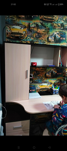 Письменный стол КСТ-16 левый венге / беленый дуб фото покупателя 100