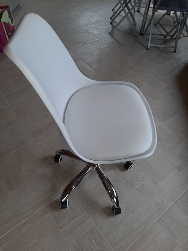 Компьютерное кресло Kolin с подушкой clear / white фото покупателя 298