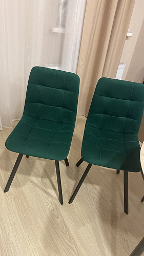 Стул на металлокаркасе Чилли бирюзовый / черный фото покупателя 1375