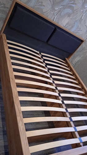 Двуспальная кровать Клауд 160х200 парящая дуб крафт золотой / антрацит фото покупателя 554