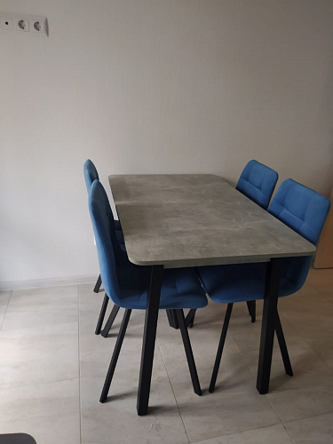 Стул на металлокаркасе Чилли светло-серый / белый каркас фото покупателя 232