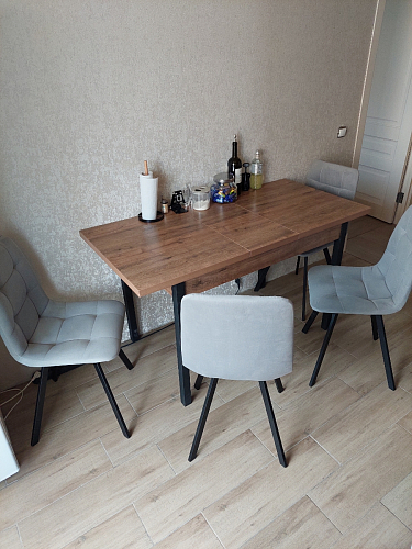 Стул на металлокаркасе Чилли зеленый / белый каркас фото покупателя 72