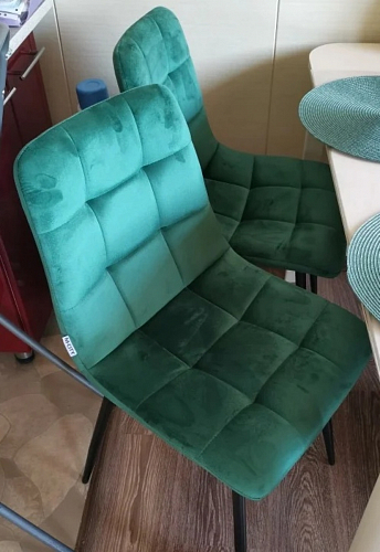 Стул на металлокаркасе Чилли бирюзовый / черный фото покупателя 880