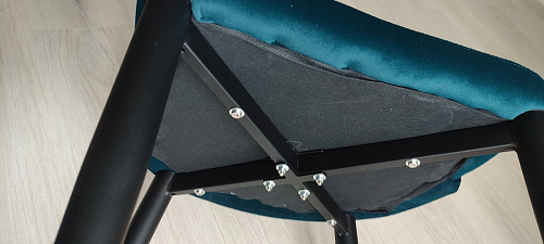 Стул на металлокаркасе Kora green / black фото покупателя 273