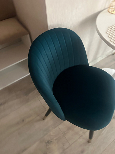 Стул на металлокаркасе Gabi 1 beige / black фото покупателя 585