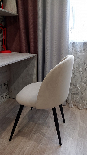 Стул на металлокаркасе Gabi wine red / black фото покупателя 794