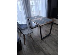 Стол Лота Лофт 120 25 мм сабия / черный матовый фото покупателя 735