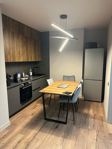 Стол Лота Лофт 140 25 мм черный матовый / бетон фото покупателя 669