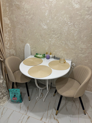 Стул на металлокаркасе Gabi dark beige / black / silver фото покупателя 597