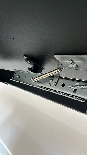 Керамический стол Вилли 140(200)х80 carmen light grey / черный фото покупателя 62