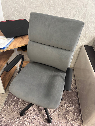 Компьютерное кресло Benefit/Бенефит флок бежевый 7 фото покупателя 68