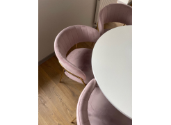 Стул на металлокаркасе Kamelia темно-серый / золотой фото покупателя 62