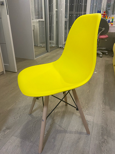 Пластиковый стул Eames PC-015 серо-голубой / дерево фото покупателя 239