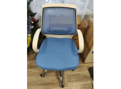 Компьютерное кресло Ergoplus белое / голубое фото покупателя 24