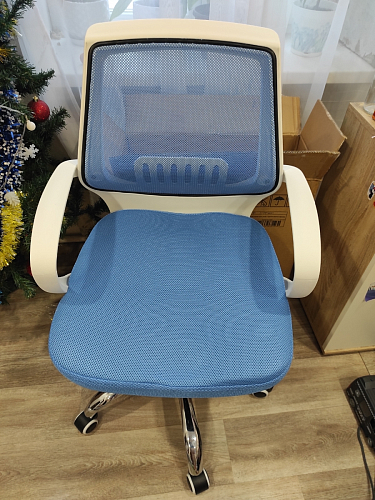 Компьютерное кресло Ergoplus белое / розовое фото покупателя 24