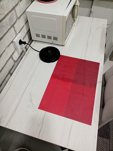 Стол Тринити Лофт 120 32 мм бетон / черный матовый фото покупателя 446