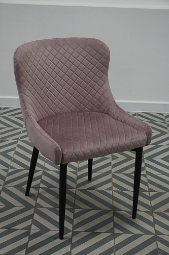 Стул на металлокаркасе Teo dark blue / black из шоурума 4