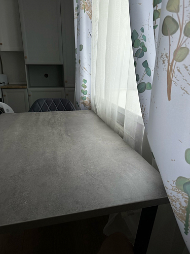 Стол раскладной Лота Лофт 120 25 мм юта / черный матовый фото покупателя 125