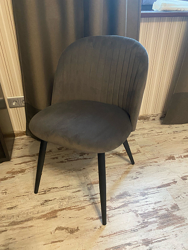 Стул на металлокаркасе Gabi 1 light blue / black / gold фото покупателя 879