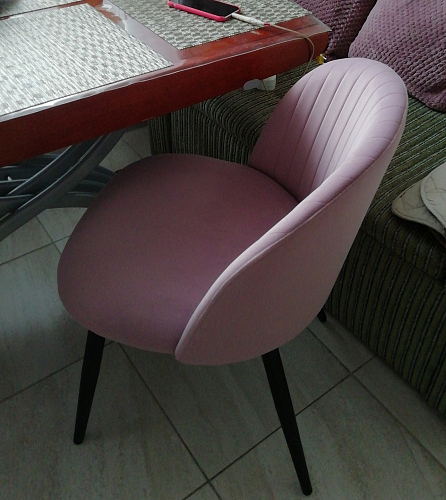 Стул на металлокаркасе Gabi-1 wine red / black фото покупателя 851