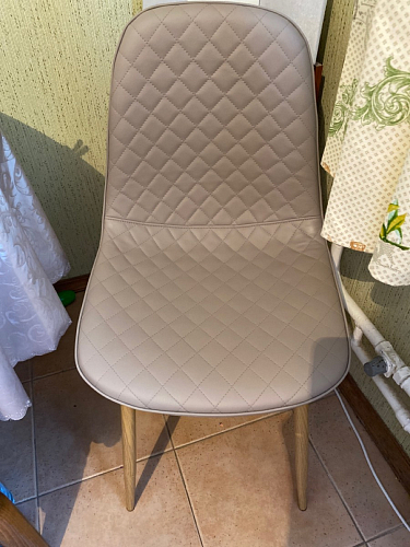 Стул на металлокаркасе Capri dark beige / white фото покупателя 82