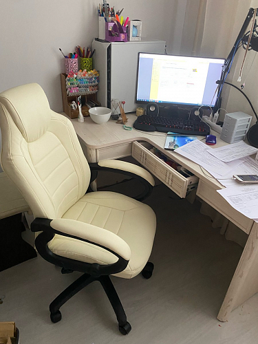 Компьютерное кресло Kadis кремовое фото покупателя 14