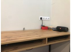 Письменный стол Леон Лофт бетон / черный матовый фото покупателя 28