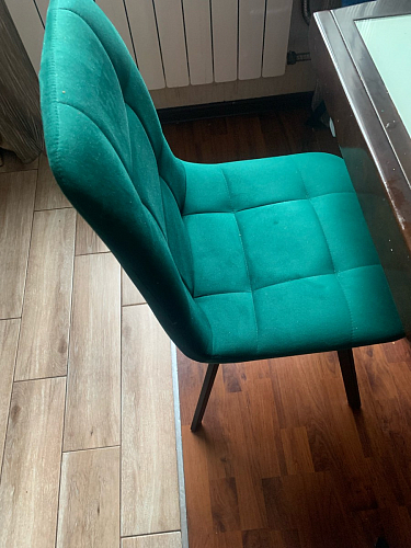 Стул на металлокаркасе Чилли К светло-серый велюр / черный каркас фото покупателя 941