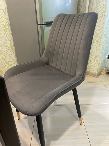 Стул на металлокаркасе Seda 01 blue / gold / black фото покупателя 57