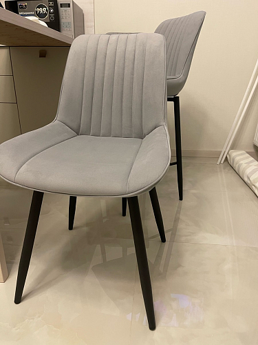 Комплект стульев Вейв 4 шт светло-серый / черный фото покупателя 34