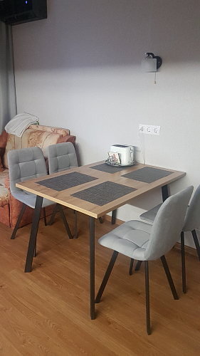 Стул на металлокаркасе Чилли светло-серый / белый каркас фото покупателя 559