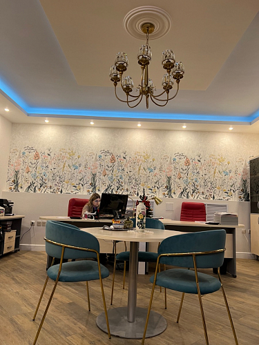 Стул на металлокаркасе Kamelia светло-фиолетовый / золотой фото покупателя 19