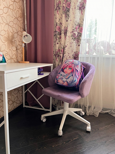 Компьютерное кресло Пард confetti silver серый / черный фото покупателя 50