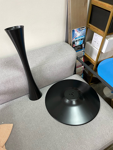 Стол Тулип 90х73 дуб вотан / белый  - Уцененный экземпляр фото покупателя 44