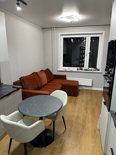 Стол Тулип 90х73 дуб вотан / белый  - Уцененный экземпляр фото покупателя 116