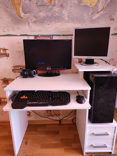 Компьютерный стол Джаз-24 левый дуб сонома фото покупателя 84