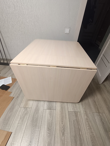 Стол-книжка Стим белый / дуб сонома фото покупателя 2