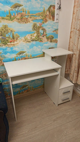 Стол компьютерный Джаз-24 правый венге фото покупателя 61