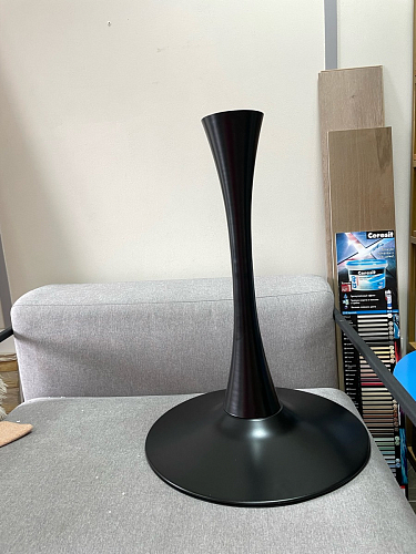 Стол Тулип 80х73 мрамор черный / белый фото покупателя 43