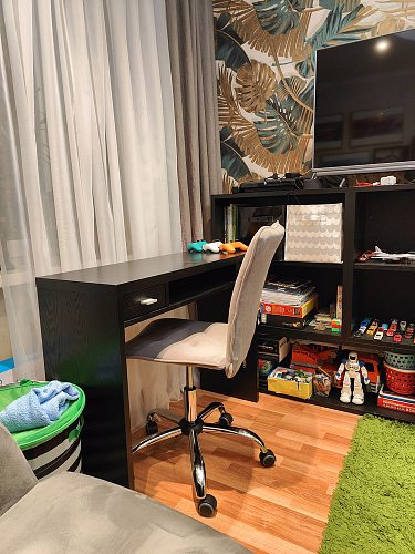 Компьютерное кресло One/Ван флок бежевый 7 фото покупателя 106